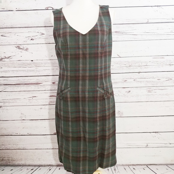 tartan jumper dress